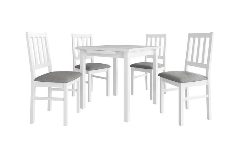 Patrickswell Spisegruppe - Mørkegrå/Hvid - Spisebordssæt