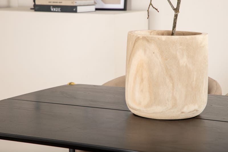 Pelle Spisebordssæt 190 cm Rektangulær med 6 Berit Stole - Beige - M�øbler - Borde - Spisebordssæt