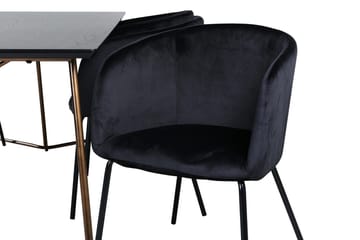 Petra Spisebord 190 cm med 6 Berit Armstole med Armlæn - Møbler - Borde - Spisebordssæt