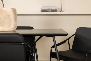 Petra Spisebordssæt 190 cm Rektangulær med 6 Tvista Stole - Svart - Møbler - Borde - Spisebordssæt