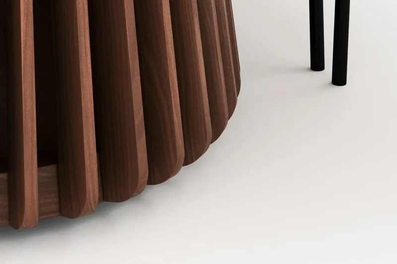 Peyra Ovalt Spisebord 200 cm med 6 Gemmiano Stole - Valnød - Møbler - Borde - Spisebordssæt