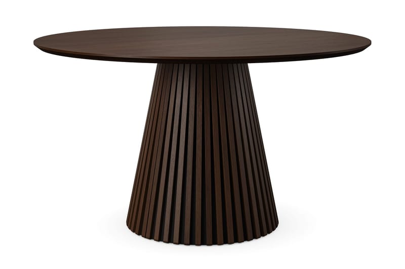 Peyra rund spisegruppe 130 cm i røget eg med 6 Katy-spisestole - Røget eg - Møbler - Borde - Spisebordssæt