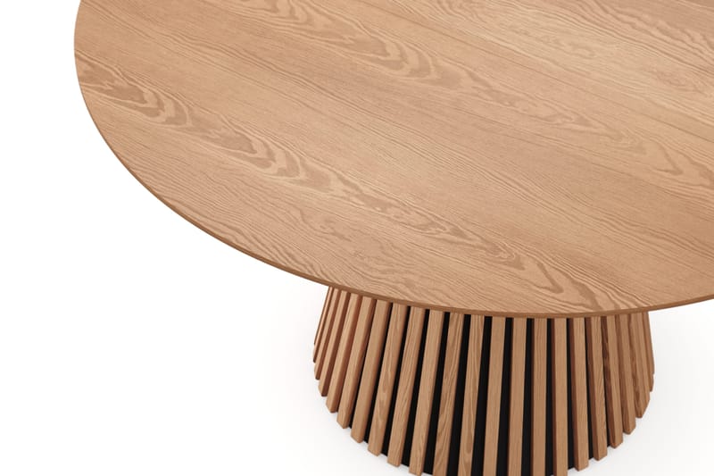 Peyra rundt spisebord, udtrækkeligt 120-220 cm finér - Eg - Møbler - Borde - Spisebord og køkkenbord