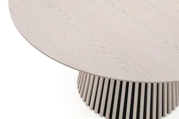 Peyra rundt spisebord, udtrækkeligt 140-240 cm, finer - Hvidbejdset - Møbler - Borde - Spisebord og køkkenbord