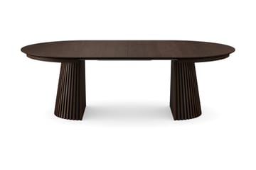 Peyra rundt spisebord, udtrækkeligt 140-240 cm, finer - Røget eg - Møbler - Borde - Spisebord og køkkenbord