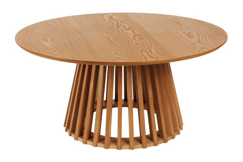 Peyra Sofabord / Indskudsbord Rundt 86/60 cm Finér - Eg - Møbler - Borde - Sofabord