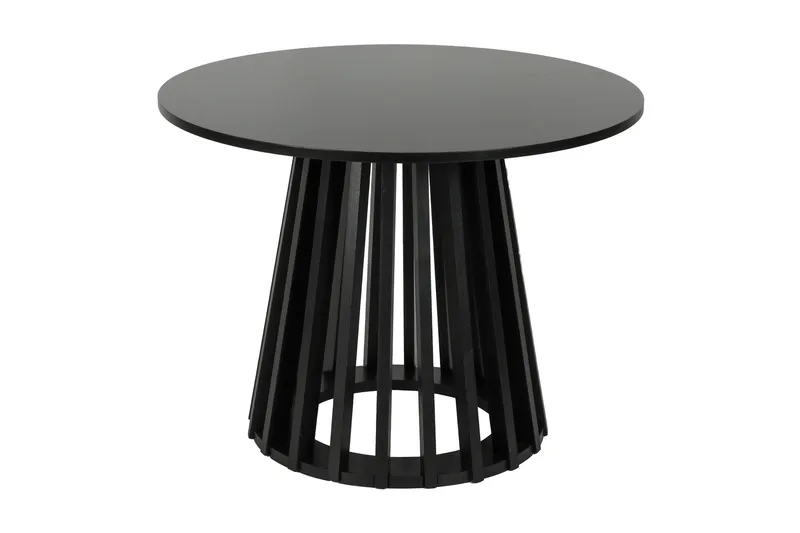 Peyra Sofabord / Indskudsbord Rundt 86/60 cm Finér - Sort - Møbler - Borde - Sofabord