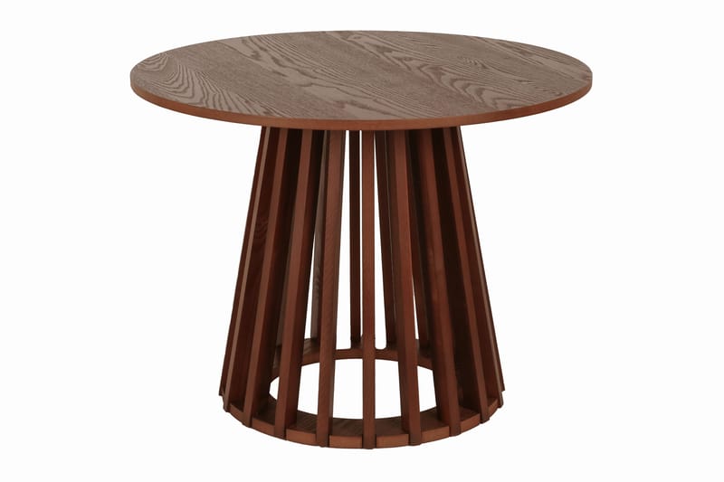 Peyra Sofabord / Indskudsbord Rundt 86/60 cm Finér - Valnød - Møbler - Borde - Sofabord