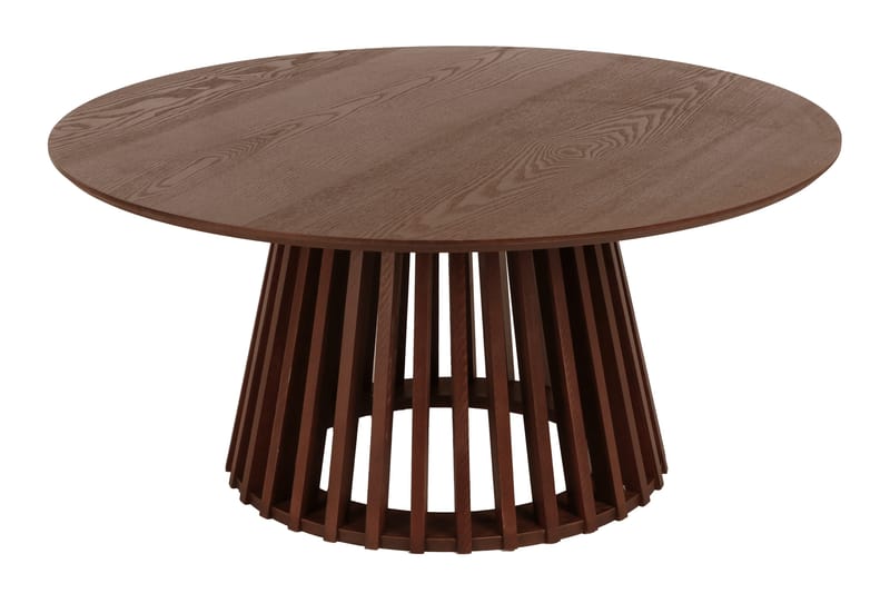 Peyra Sofabord / Indskudsbord Rundt 86/60 cm Finér - Valnød - Møbler - Borde - Sofabord