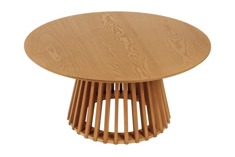 Peyra sofabord rundt 86 cm finér - Eg - Møbler - Borde - Sofabord