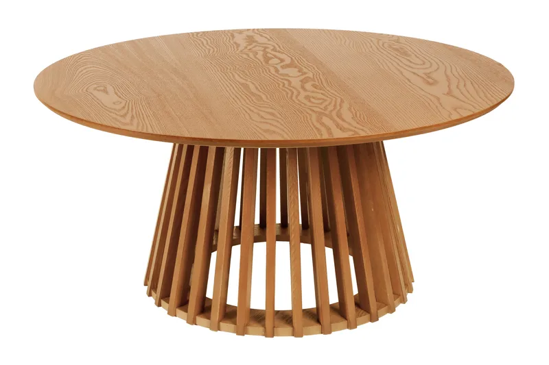 Peyra sofabord rundt 86 cm finér, Eg