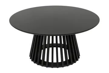 Peyra Sofabord Rundt 86 cm Finer - Sortlaseret eg - Møbler - Borde - Sofabord