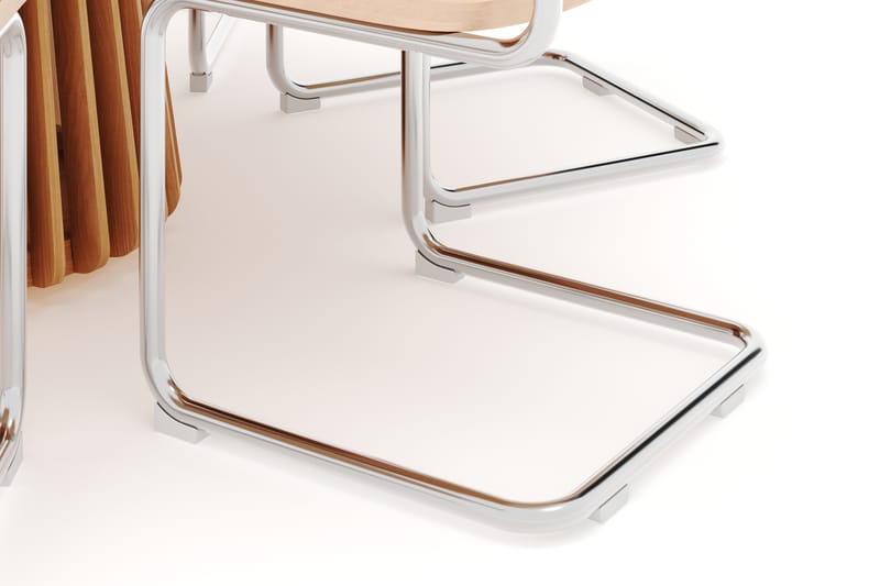Peyra Spisebord 120 cm Rundt Ek med 6 stk Build Matstkolar - Natur - Møbler - Borde - Spisebordssæt