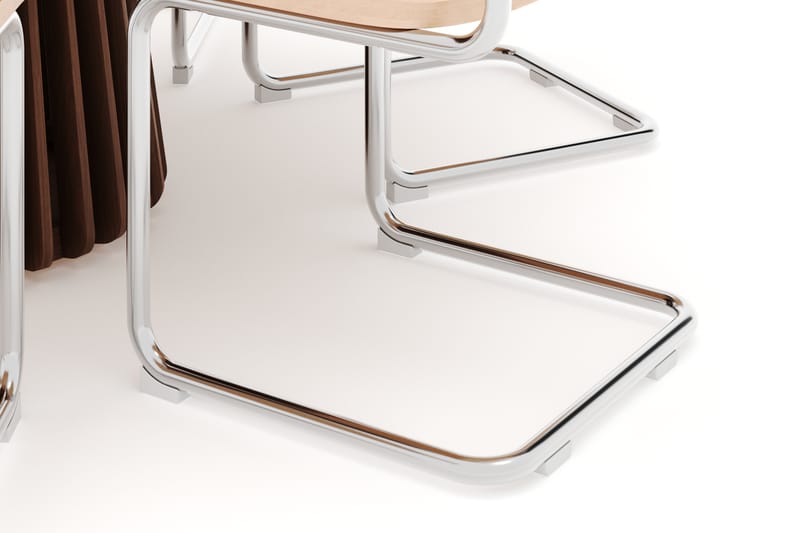 Peyra Spisebord 120 cm Rundt med 6 stk Build Matstkolar - Valnød finér - Møbler - Borde - Spisebordssæt