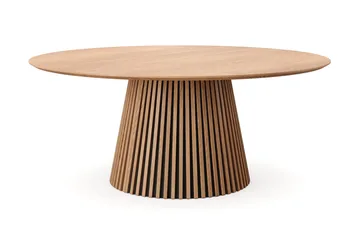 Peyra spisegruppe rundt 180 cm eg med 8 Build-spisebordsstole - Eg - Møbler - Borde - Spisebordssæt