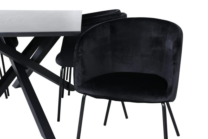 Piazza Spisebord 190 cm med 6 Berit Armstole med Armlæn - Møbler - Borde - Spisebordssæt