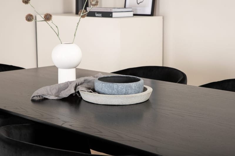 Piazza Spisebord 190 cm med 6 Berit Armstole med Armlæn - Møbler - Borde - Spisebordssæt