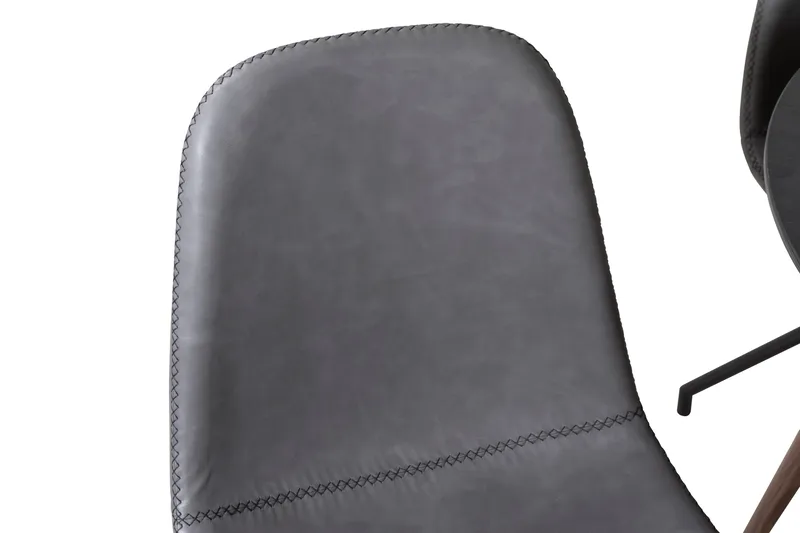 Plaza Spisebordssæt 100 cm Rund med 4 Polar Stole, Svart