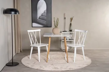Polar Lille Kvadratisk Spisebord 75 cm - Hvid - Møbler - Borde - Spisebord og køkkenbord
