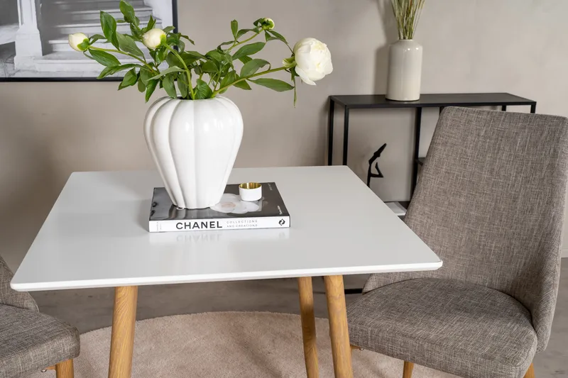 Polar Lille Kvadratisk Spisebord 75 cm - Hvid - Møbler - Borde - Spisebord og køkkenbord