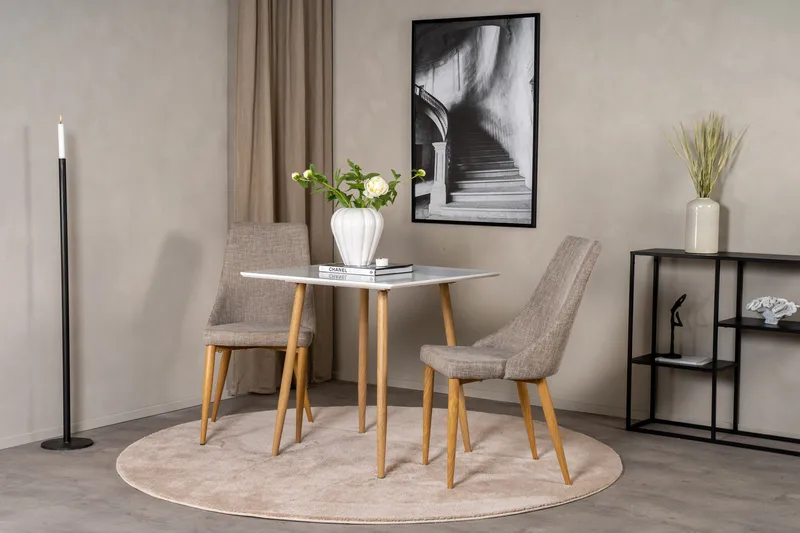 Polar Lille Kvadratisk Spisebord 75 cm - Hvid - Møbler - Borde - Spisebord og køkkenbord