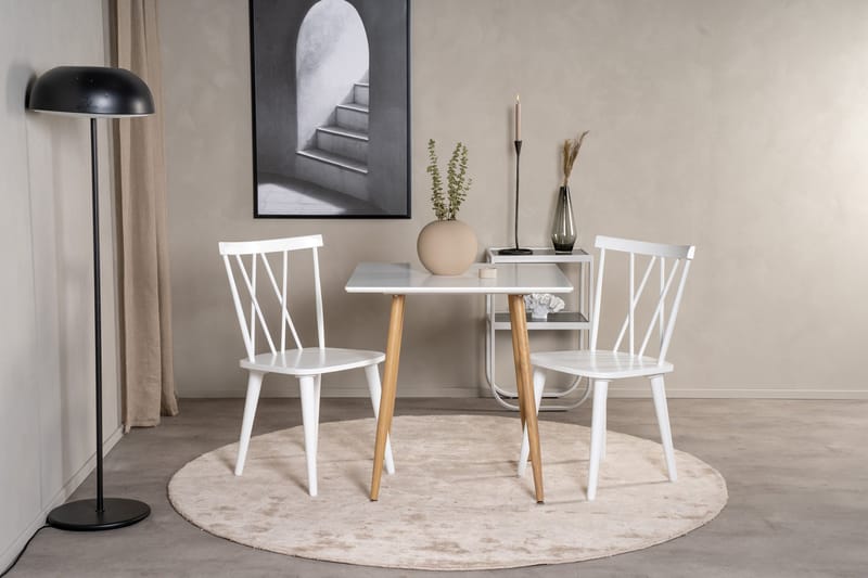 Polar Spisebord 75 cm, Hvid