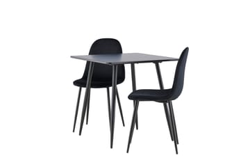 Polar spisesæt 75 cm, kvadratisk, med 2 Polar-stole - Møbler - Borde - Spisebordssæt