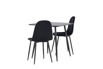 Polar spisesæt 75 cm, kvadratisk, med 2 Polar-stole - Møbler - Borde - Spisebordssæt