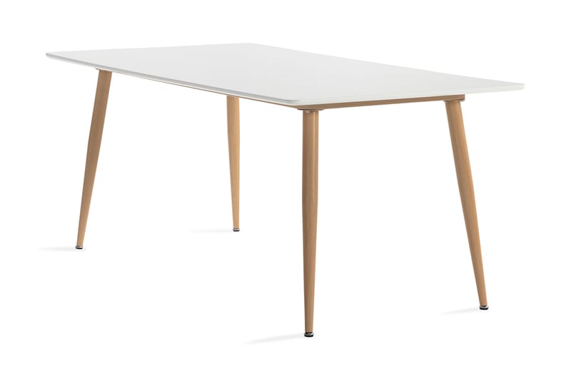 Pontus Spisebord 180 cm Hvid/Eg - Hvid - Spisebord og køkkenbord