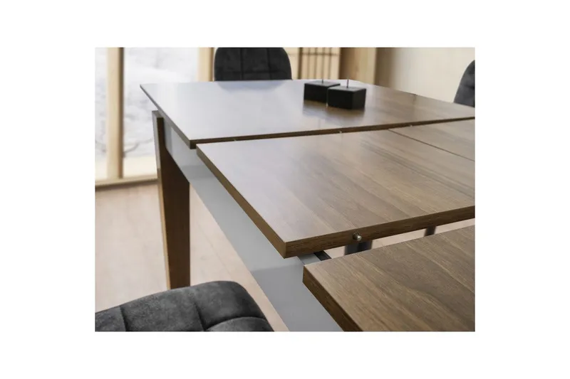 Pradera Spisebord 175 cm Rektangulær - Valnød/Hvid - Møbler - Borde - Spisebord og køkkenbord