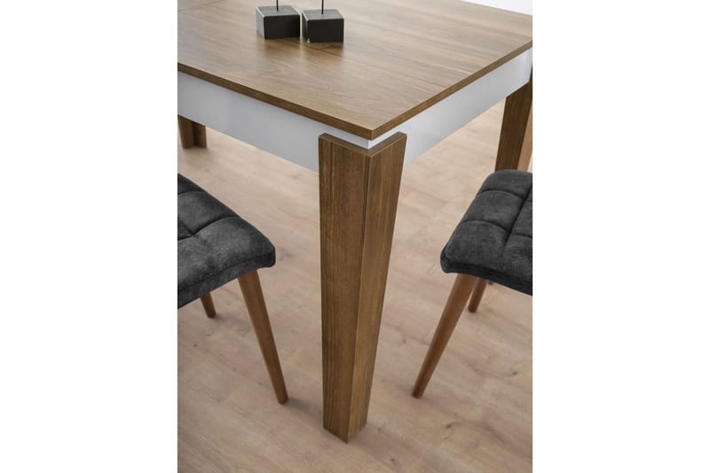 Pradera Spisebord 175 cm Rektangulær - Valnød/Hvid - Møbler - Borde - Spisebord og køkkenbord