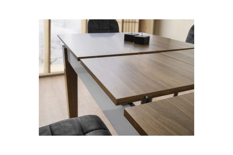 Pradera Spisebord 175 cm Rektangulær - Valnød/Hvid - Møbler - Borde - Spisebord og køkkenbord