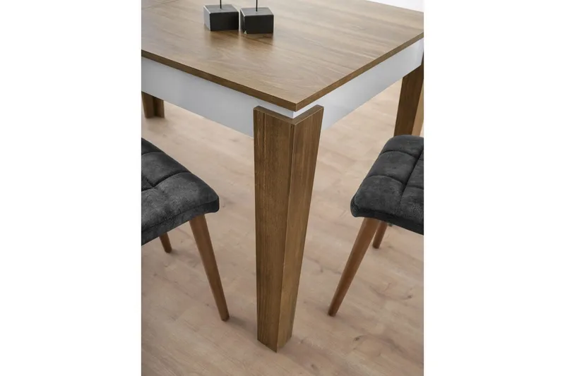 Pradera Spisebord 175 cm Rektangulær - Valnød/Hvid - Møbler - Borde - Spisebord og køkkenbord