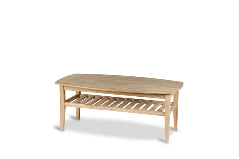 Preston Sofabord 130x70 cm i massivt træ - Natur - Møbler - Borde - Sofabord