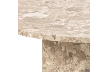 Prisa Rundt Sofabord i Marmorsten 80 cm - Beige - Møbler - Borde - Sofabord