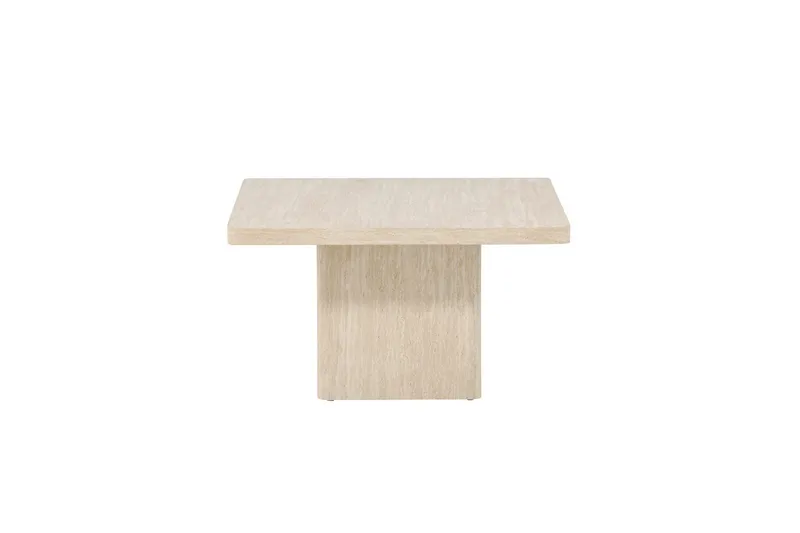 Qvart Kvadratisk Sofabord i Sten - Beige - Møbler - Borde - Sofabord