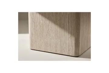 Qvart Kvadratisk Sofabord i Sten - Beige - Møbler - Borde - Sofabord