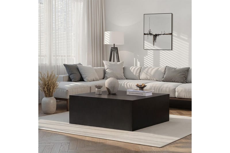 Rambabu Sofabord 90 cm - Sort - Møbler - Borde - Sofabord