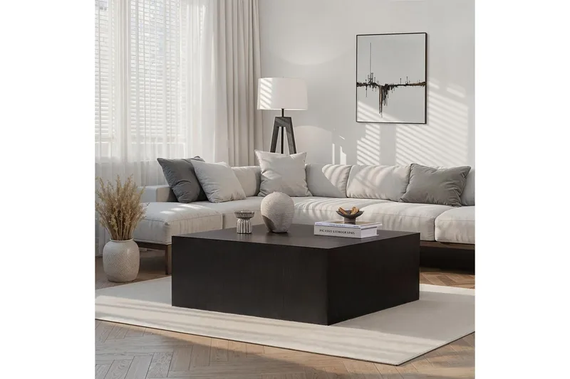 Rambabu Sofabord 90 cm - Sort - Møbler - Borde - Sofabord