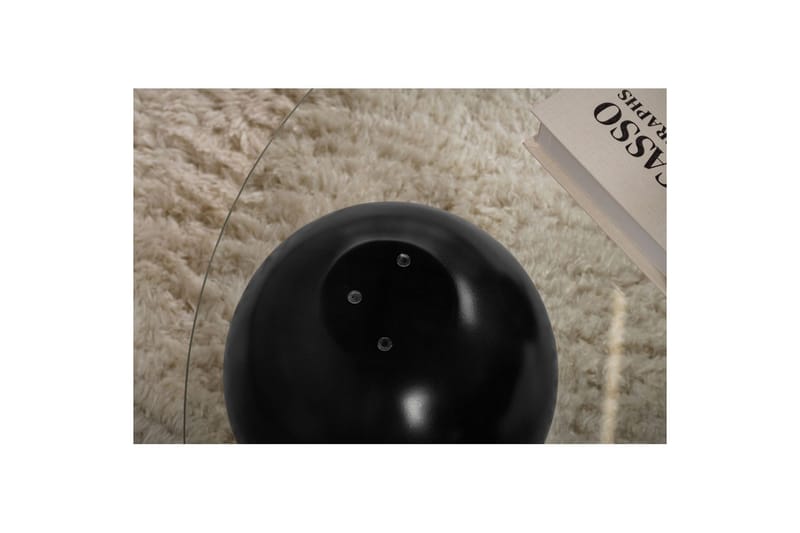 Ranni Sofabord 85 cm - Sort/Sølv - Møbler - Borde - Sofabord