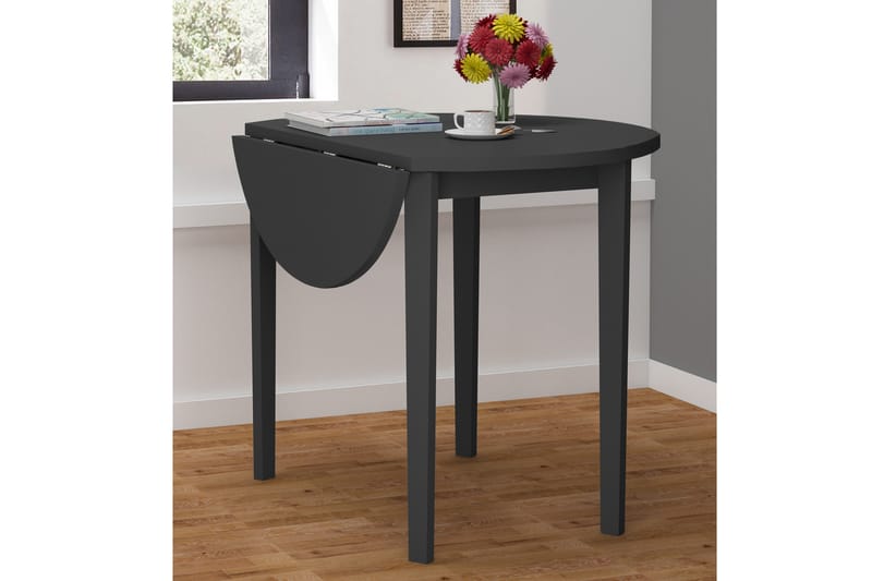 Ranso klapbord 91,5 cm rundt - sort - Semmenfoldeligt bord