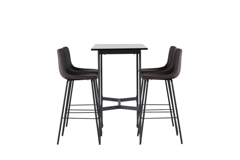 Rax Spisebordssæt 120 cm Rektangulær med 4 Alexi Stole - Svart - Møbler - Borde - Spisebordssæt