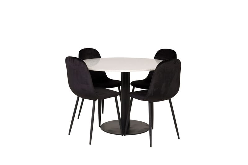 Razzia spisebord 106 cm med 4 Polar køkkenstole