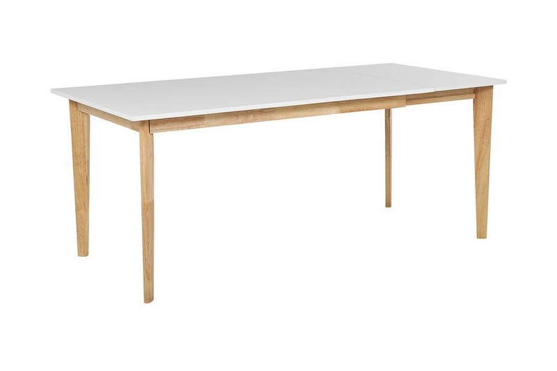 Rege Spisebord 180 cm Sammenfoldeligt - Hvid/Lys - Spisebord og køkkenbord - Semmenfoldeligt bord