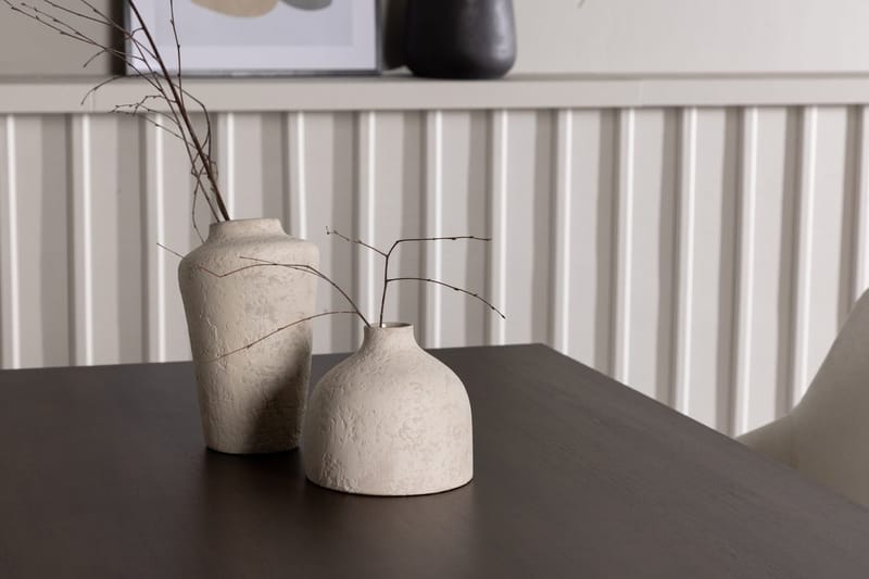 Rektangulär matgrupp Venture Home Beige Mörkbrun 4st - Møbler - Borde - Spisebordssæt