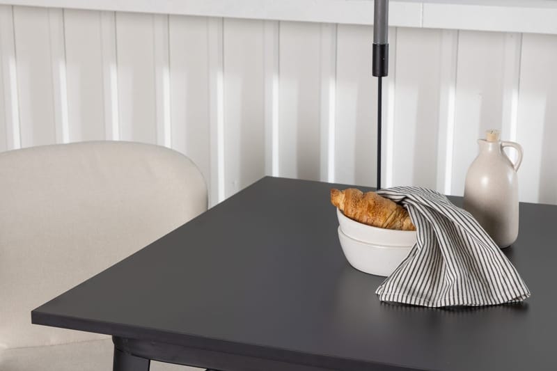 Rektangulär matgrupp Venture Home Beige Svart 2st - Møbler - Borde - Spisebordssæt
