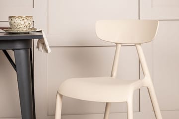 Rektangulär matgrupp Venture Home Beige Svart 2st - Møbler - Borde - Spisebordssæt