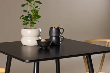 Rektangulär matgrupp Venture Home Beige Svart 2st - Møbler - Borde - Spisebordssæt