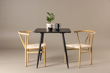 Rektangulär matgrupp Venture Home Beige Svart 2st - Møbler - Borde - Spisebordssæt