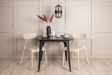 Rektangulär matgrupp Venture Home Beige Svart 2st - Møbler - Borde - Spisebordssæt